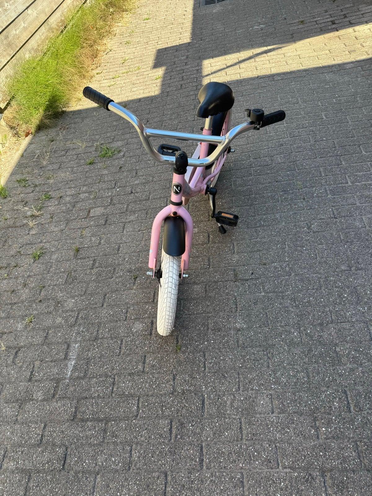 Meisjesfiets Butterfly 16 inch - Roze kinderfiets, Ophalen, Gebruikt, Terugtraprem, 16 inch
