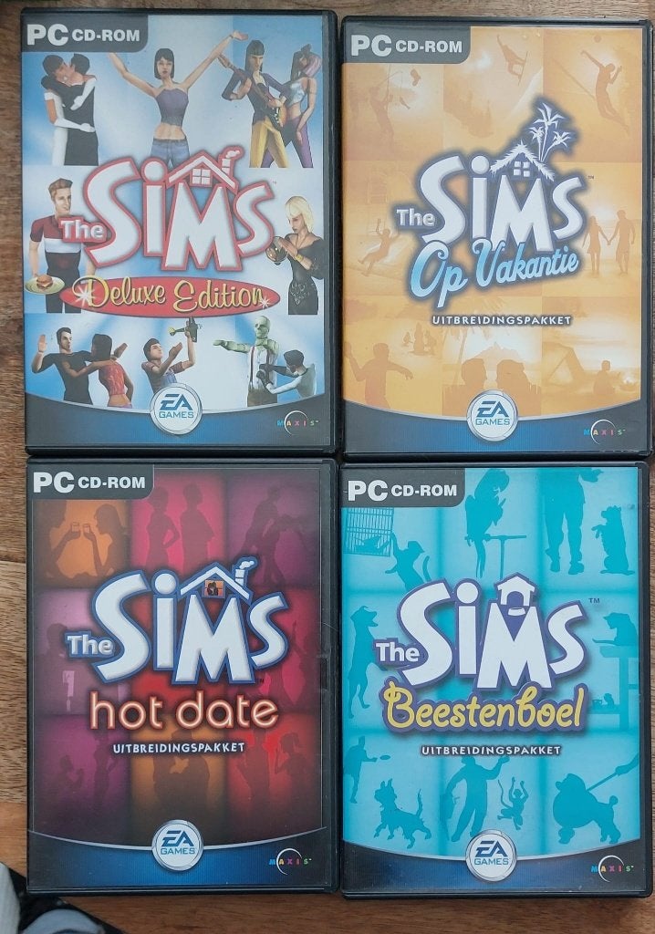 The Sims 1 Deluxe edition + uitbreidingspakketten (PC GAMES), Gebruikt, Verzenden, 1 speler, Eén computer