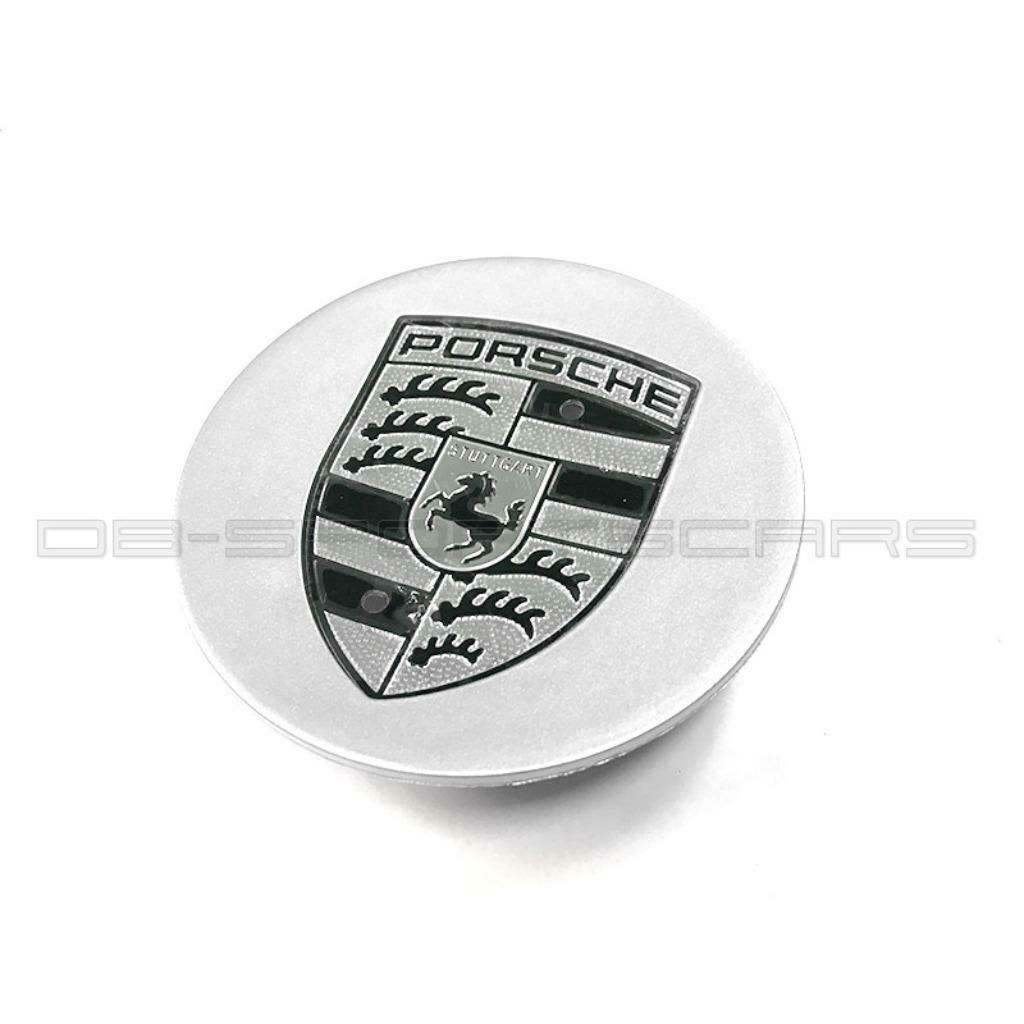 Porsche naafdoppen zilver zwart/wit, Auto diversen, Wieldoppen, Verzenden, Nieuw