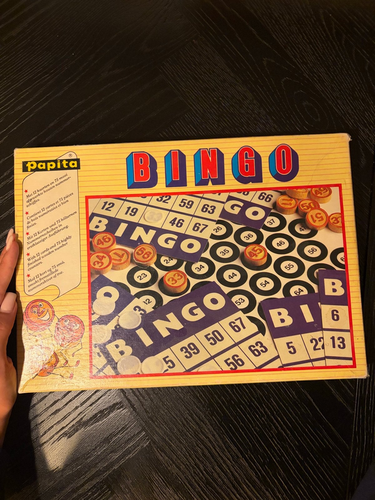 Papita Bingo Spel - Klassiek Gezinsspel, Hobby en Vrije tijd, Vijf spelers of meer, Ophalen of Verzenden, Gebruikt