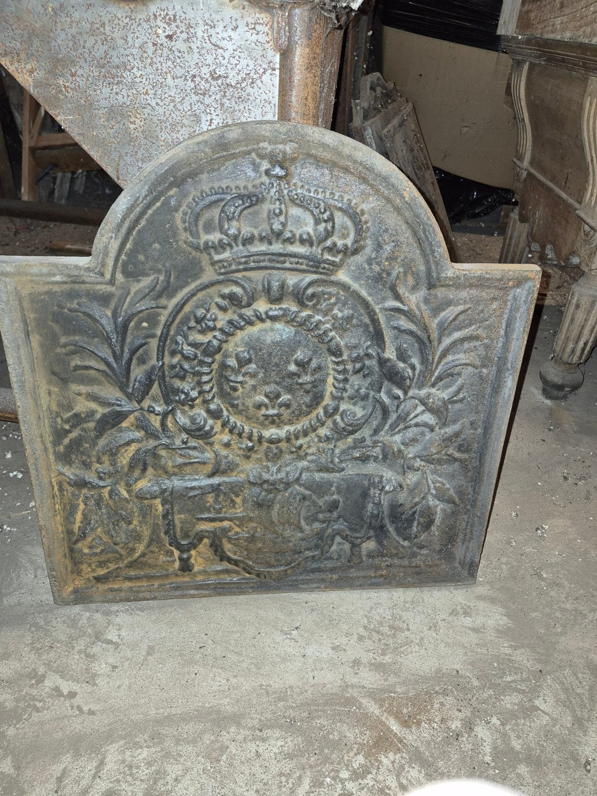 haardplaat antieke gietijzeren haardplaat decoratie, Ophalen