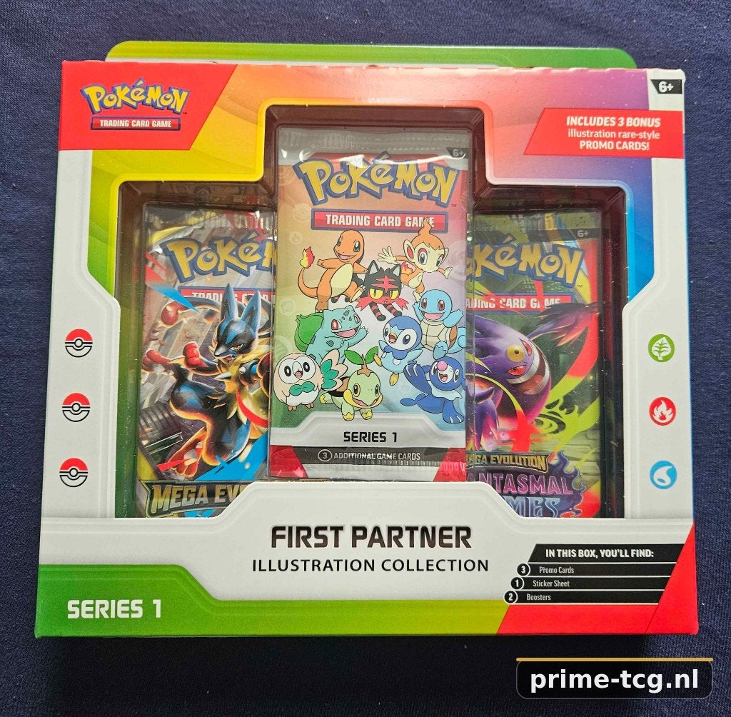 Pokémon First Partner Illustration Collection – Series 1, Ophalen, Nieuw, Boosterbox, Foil