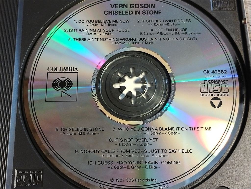 Vern Gosdin ‎– Chiseled In Stone, Ophalen of Verzenden, Gebruikt