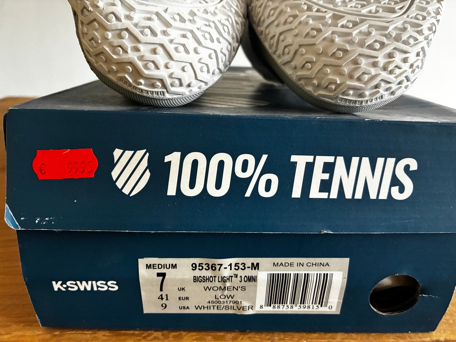 K-Swiss Bigshot Light 3 Omni Tennisschoenen Dames - Nieuw, L2, K-Swiss, Schoenen, Nieuw