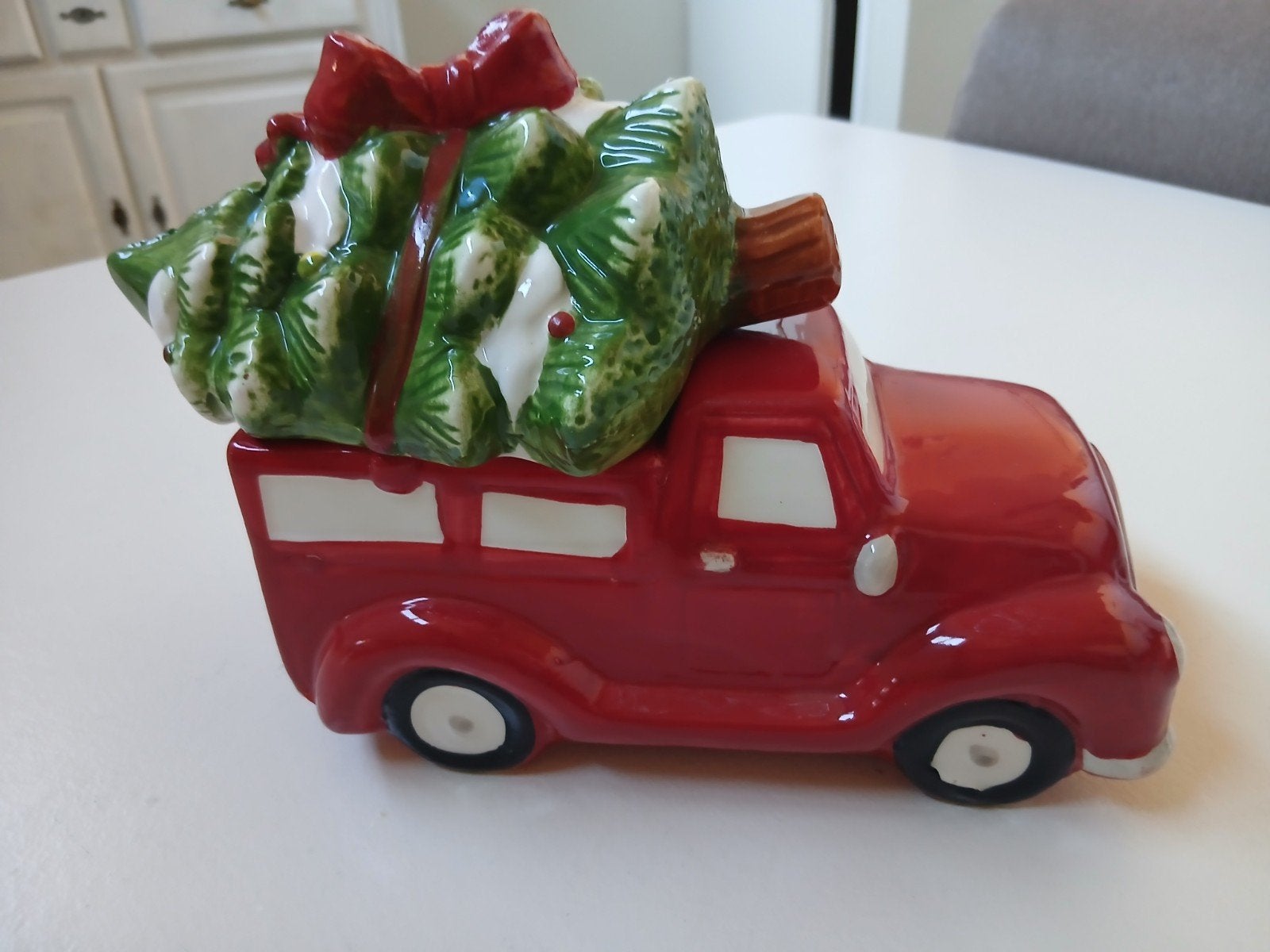 Kerstauto snoeppot, Ophalen, Zo goed als nieuw