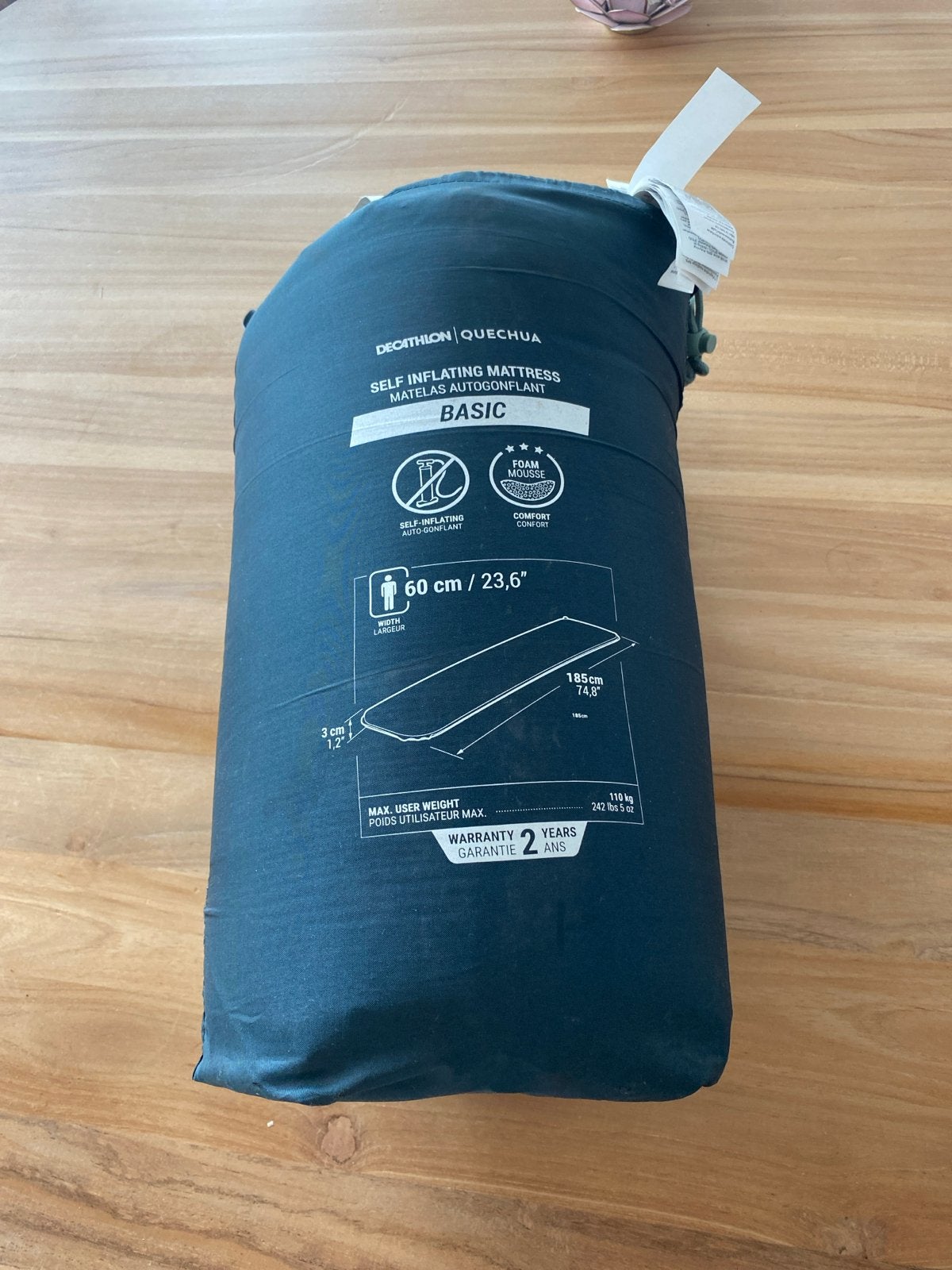Quechua Basic zelfopblaasbaar matras - 1 persoons, Caravans en Kamperen, Luchtbedden, Ophalen, Nieuw, 1-persoons