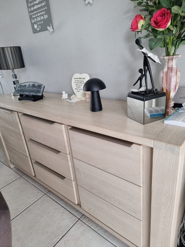 dressoir te koop, Ophalen, Met deur(en), Blank hout, 150 tot 200 cm