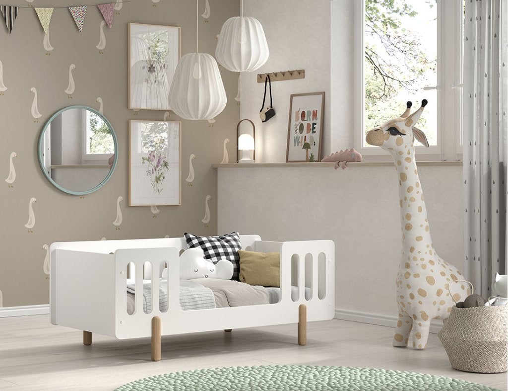 Smile peuterbed - 70x140 - Wit, Kinderen en Baby's, Kinderkamer | Bedden