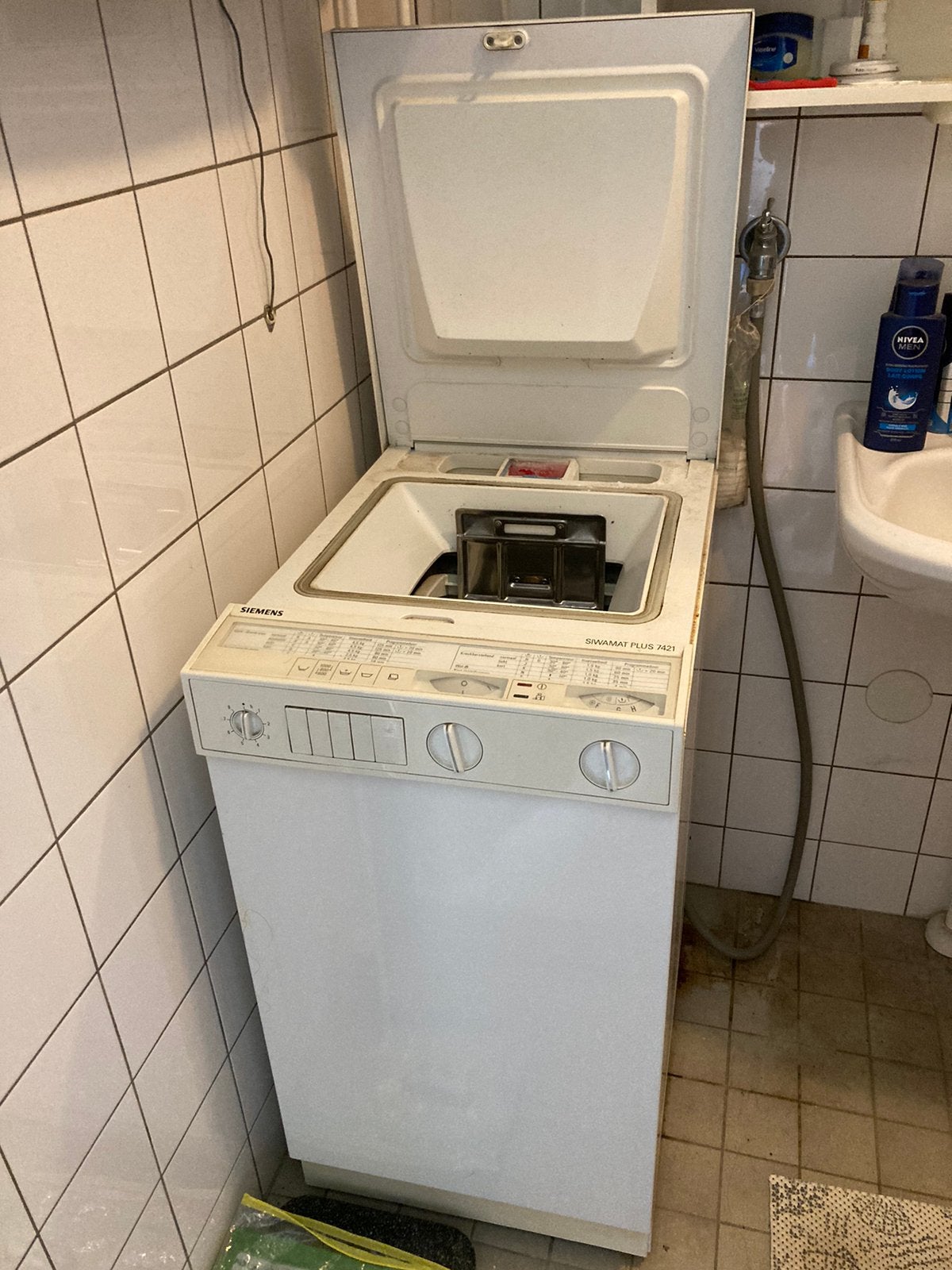 Siemens wasmachine, Witgoed en Apparatuur, Ophalen, 4 tot 6 kg, Bovenlader, Kort programma