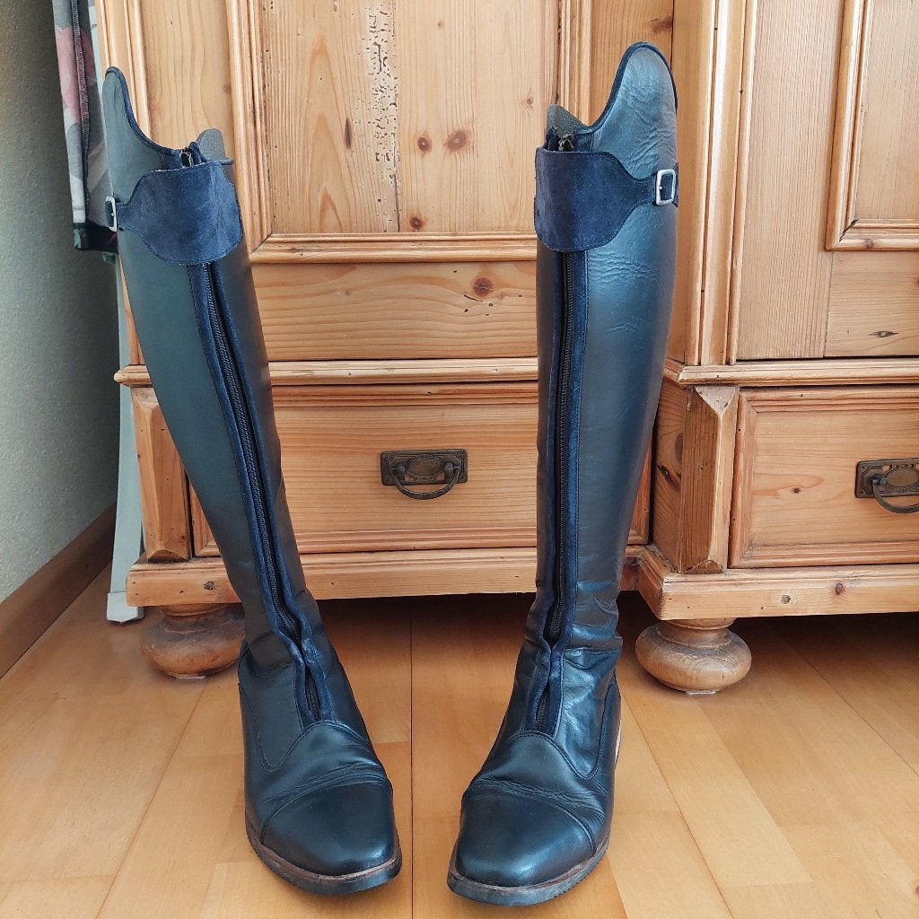 EQ Lusso  Azzurro rijlaarzen te koop, maat 41, Dieren en Toebehoren, Blauw, Ritssluiting, Overige merken, Zo goed als nieuw