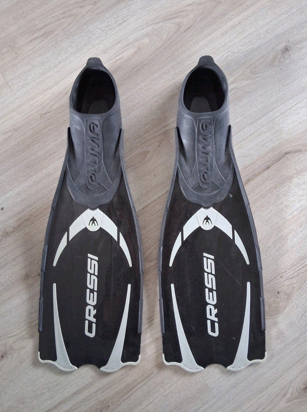 Te koop: Cressi Pluma Vinnen Maat 45-46. 10-11, Watersport en Boten, Duiken, Ophalen of Verzenden, Zwem- of Duikvliezen