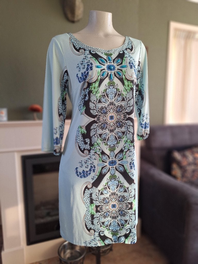 K-Design K Design mintgroene prachtige jurk M, Kleding | Dames, Maat 38/40 (M), K-design, Verzenden, Zo goed als nieuw