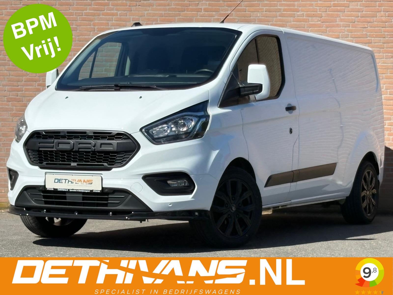 Ford Transit Custom 2.0TDCI 130PK Lang Raptor Edition / Euro, Auto's, Bestelauto's, Bedrijf, Te koop, ABS, Airconditioning, Alarm