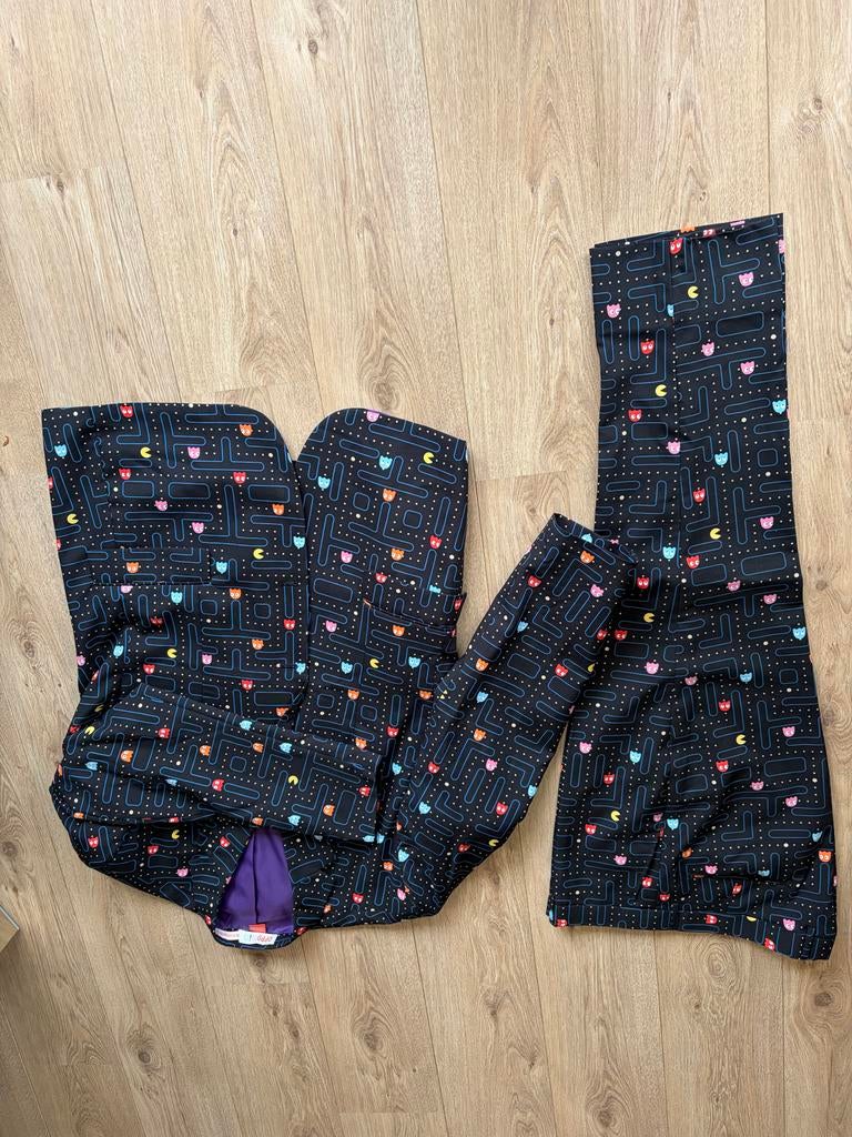 Opposuits Pacman Kostuum - Zo goed als nieuw, Ophalen of Verzenden, Zo goed als nieuw, Maat 56/58 (XL), Zwart