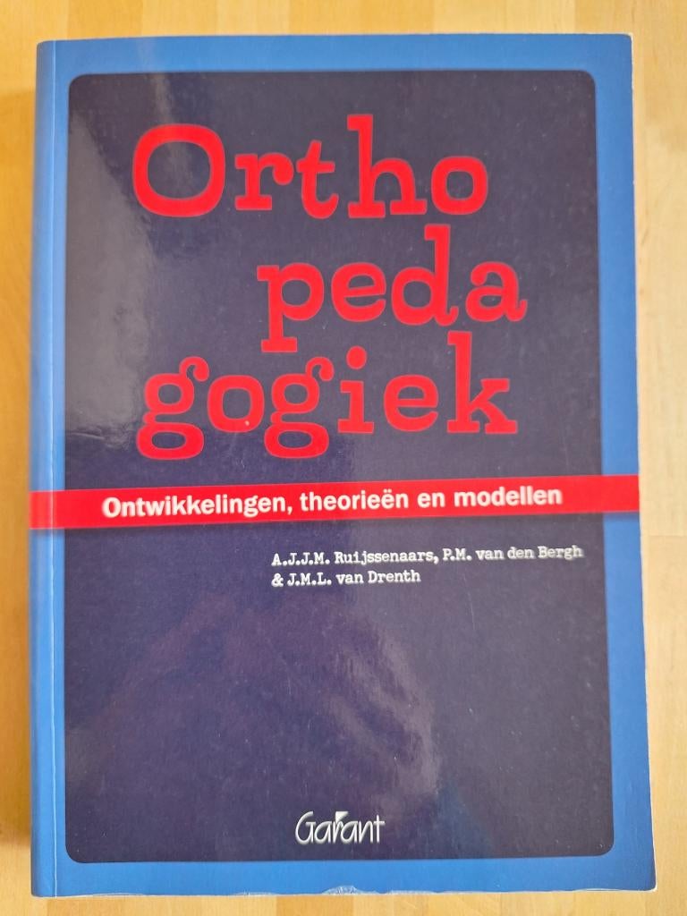 Orthopedagogiek, Boeken, Studieboeken en Cursussen, Ophalen of Verzenden, Alpha, Gelezen, HBO