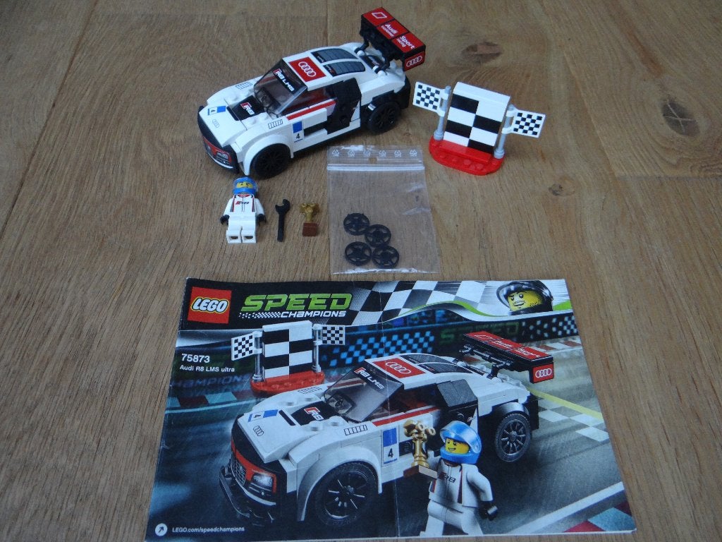 Lego 75873 Speed Champions Audi R8 LMS ultra compleet, Lego, Inclusief instructies, Zo goed als nieuw, Complete set