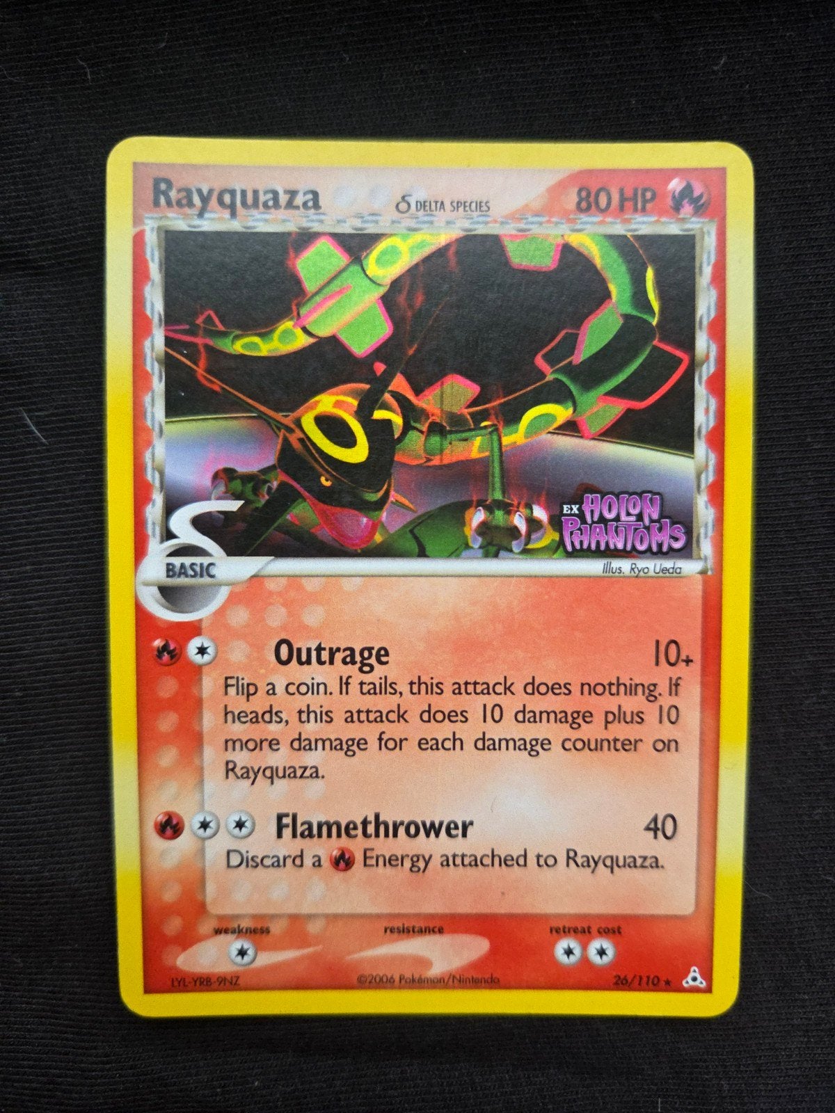 koopje✅️rayquaza 26/110 holon phantoms stamp, Hobby en Vrije tijd, Ophalen of Verzenden