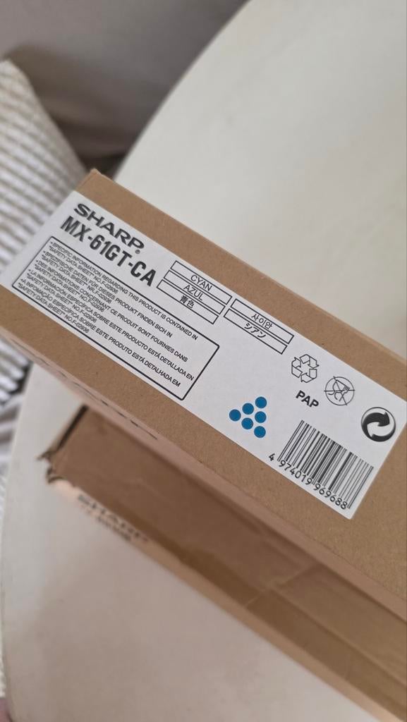 Sharp MX-61GT-CA Cyan Toner, Ophalen of Verzenden, Nieuw