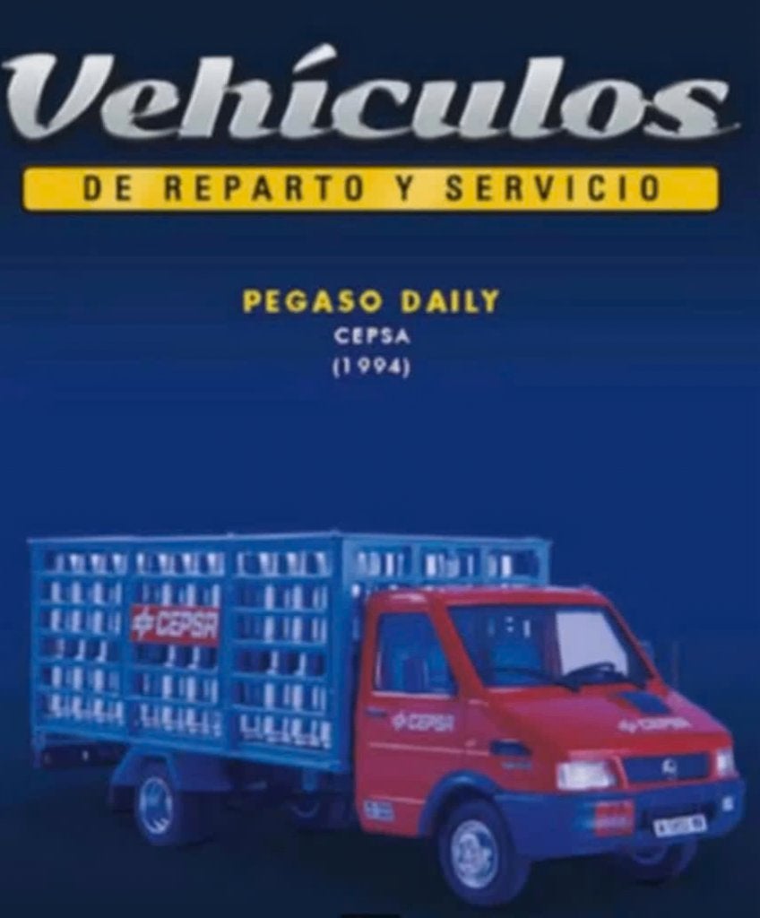 Pegaso Daily '94 gasflessen CEPSA 1/43 reparto / servicio 8, Verzenden, Nieuw, Bus of Vrachtwagen, Overige merken