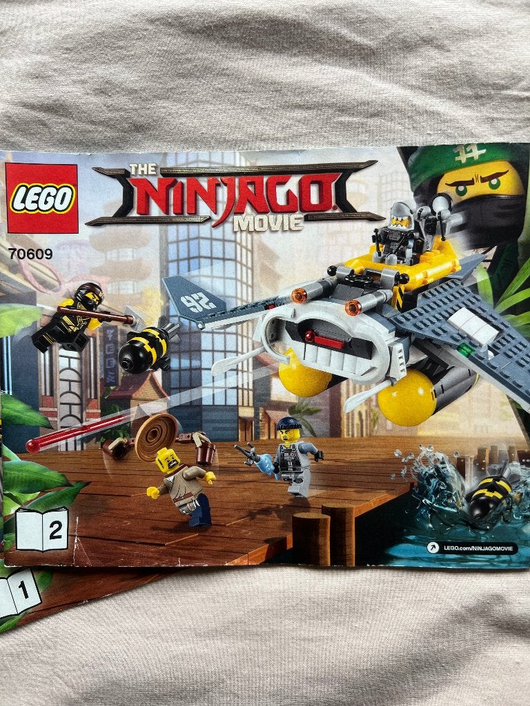 Lego ninjago bommer aanval, Inclusief instructies, Lego, Ophalen of Verzenden, Zo goed als nieuw
