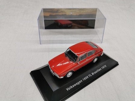 Volkswagen 1600 TL Brasilien 1972 Rood 1-43 Altaya, Overige merken, Atlas, Auto, Atlas