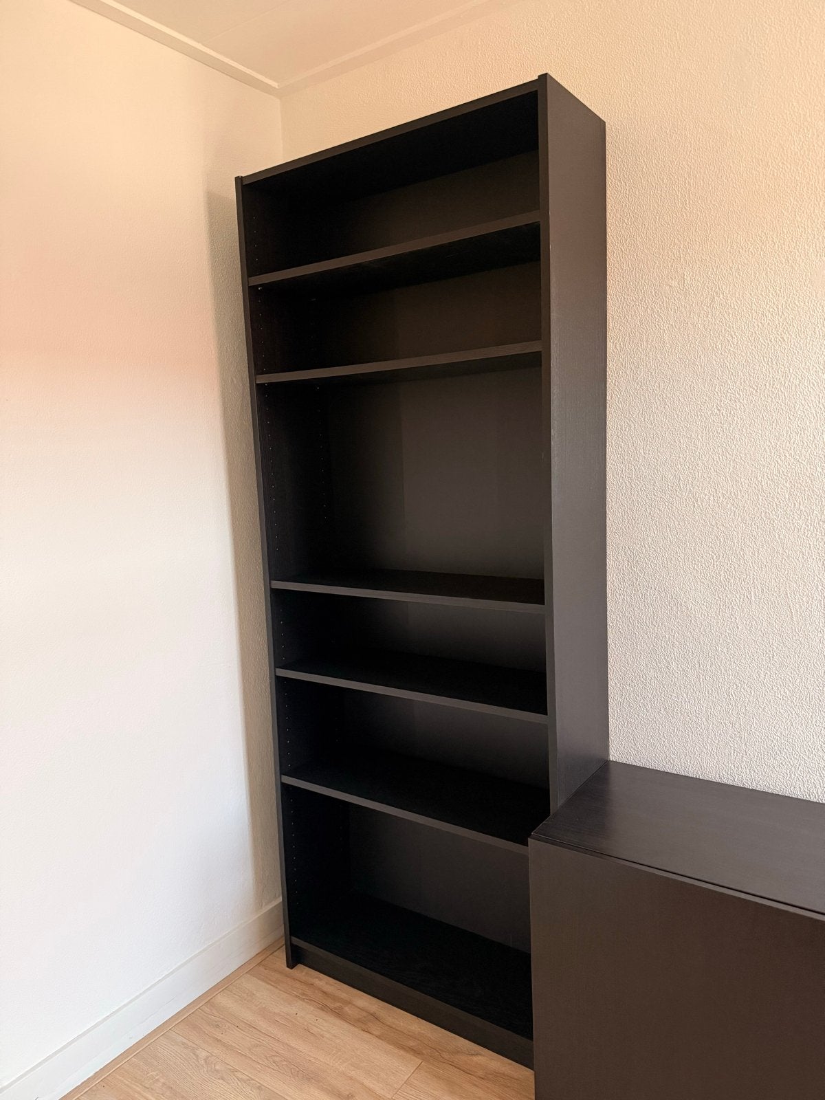 IKEA Billy Boekenkast 80x25x202 cm - Zwartbruin, Ophalen, Met plank(en), Gebruikt, 200 cm of meer