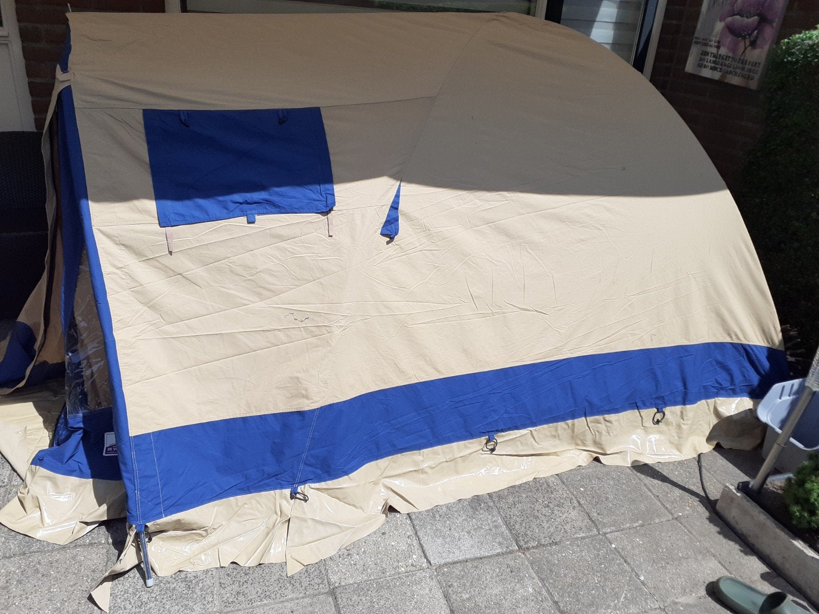 Tent, Ophalen, Gebruikt