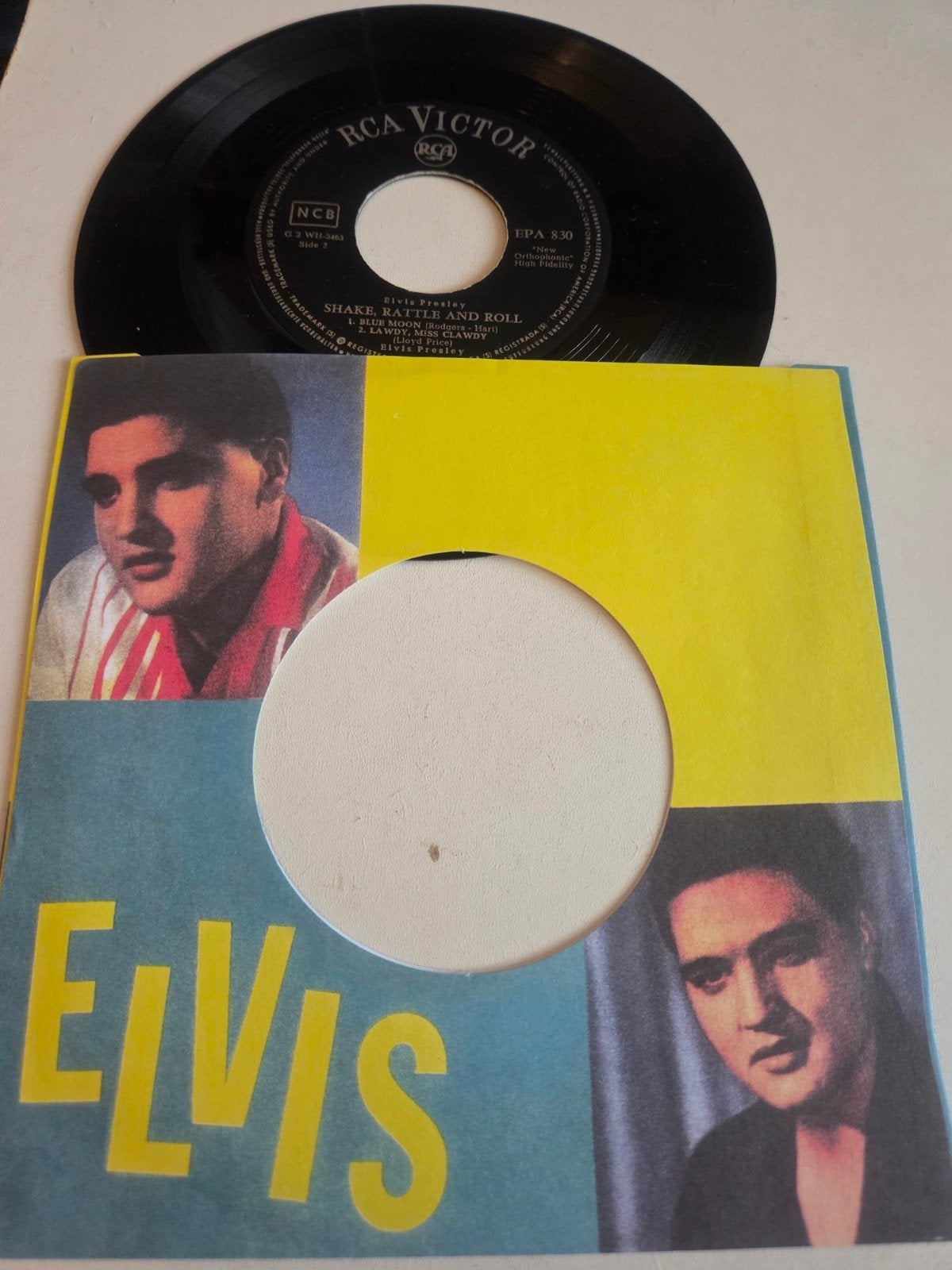 Elvis Presley - Shake, Rattle and Roll EP (RCA Victor), Cd's en Dvd's, Vinyl Singles, Gebruikt, 7 inch, Pop, EP