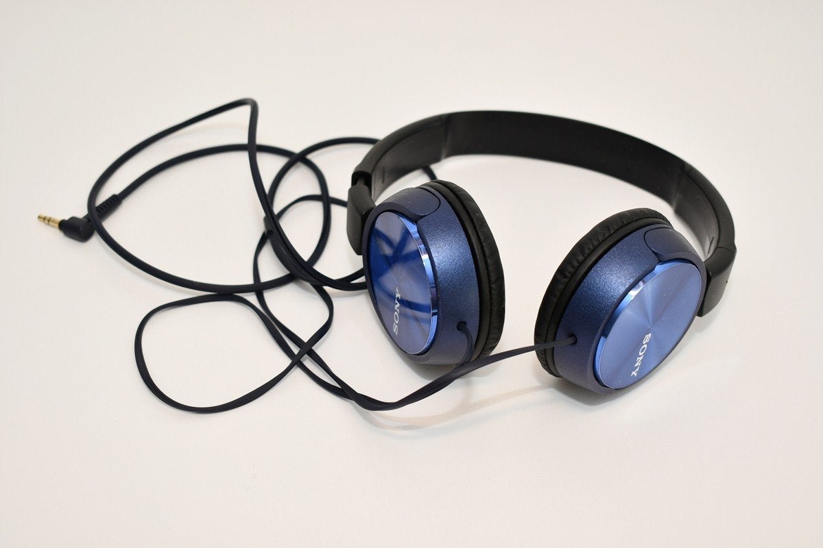 Sony on-ear koptelefoon, MDR-ZX310, blauw/zwart, goede staat