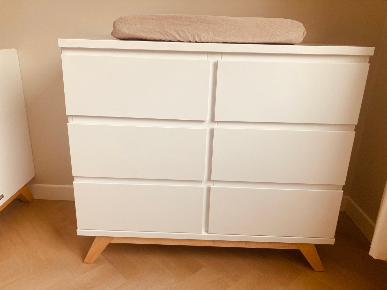 Bopita Lynn Commode Wit met Zes Lades, Ophalen, Gebruikt, 50 tot 70 cm, 75 tot 100 cm