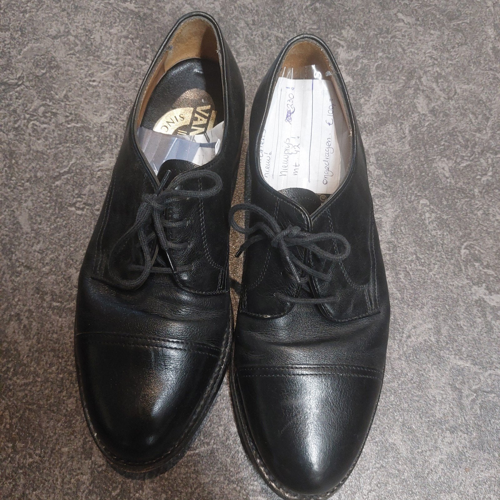 Van Lier MT42 Zwarte Nette Schoenen - Maat 42, Ophalen of Verzenden, Nieuw, Zwart