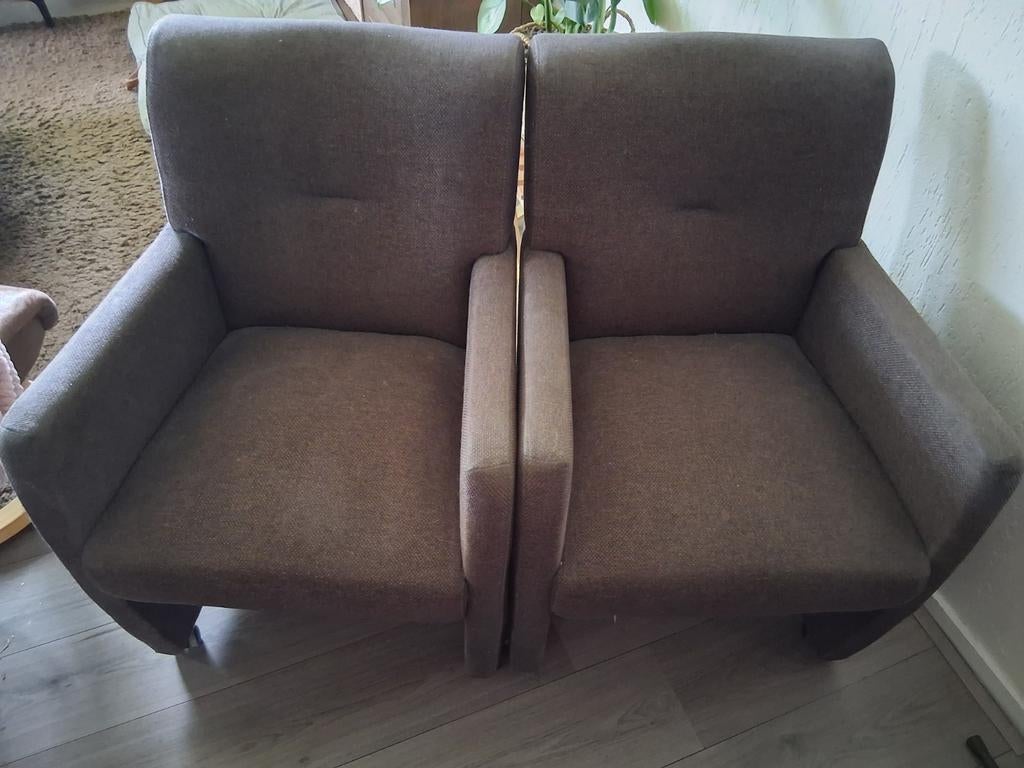 2 eetkamer stoelen, Huis en Inrichting, Banken | Sofa's en Chaises Longues, Ophalen, Minder dan 75 cm, Stof, Minder dan 150 cm
