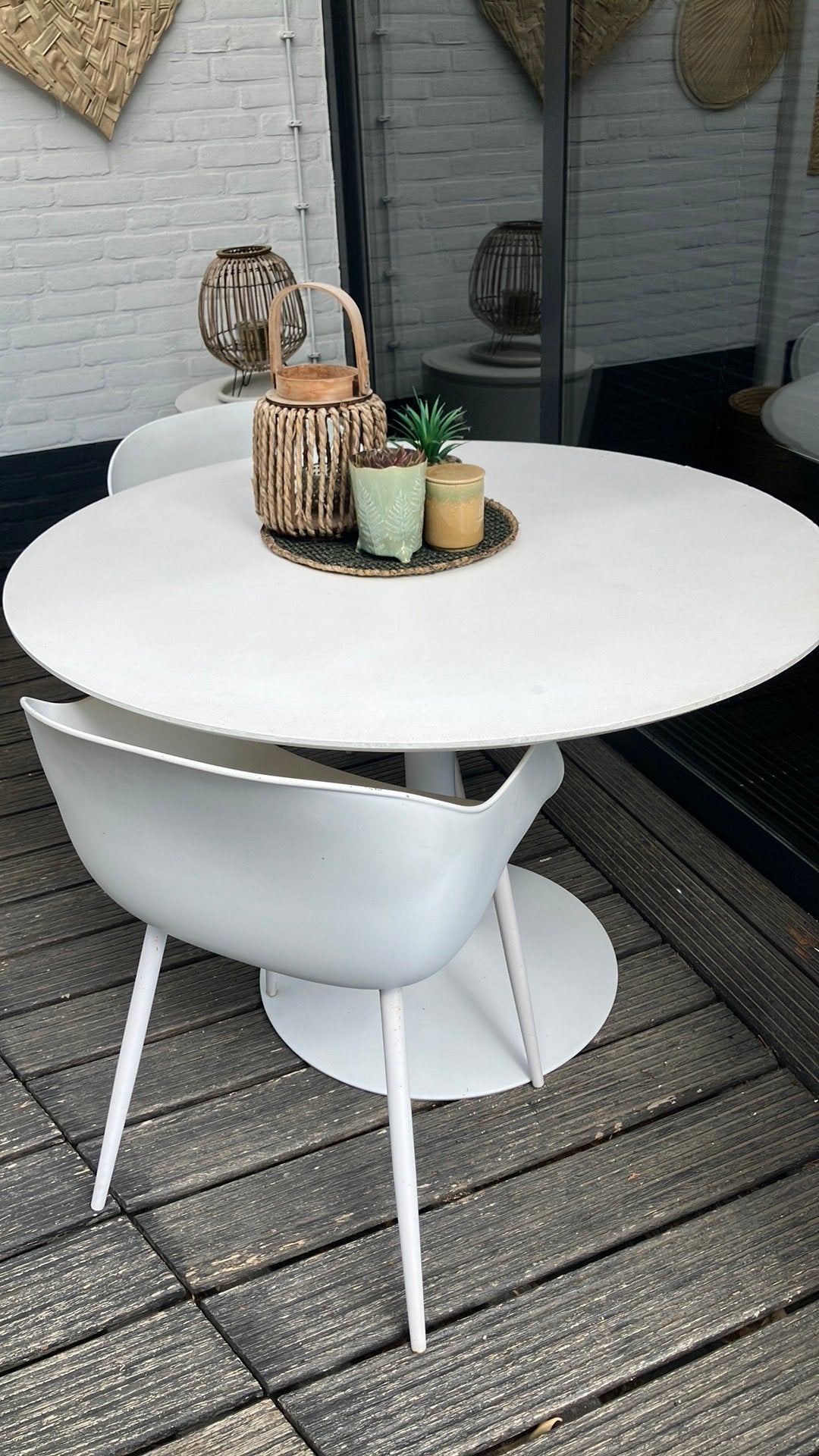 Tuinset, Ophalen, Gebruikt, Rond, Aluminium