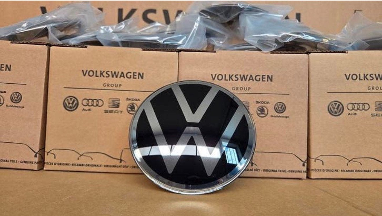 Vw Golf 8 VIII T-Roc Grill Vw Logo 5H0853601H Vw Grill logo✅, Ophalen of Verzenden