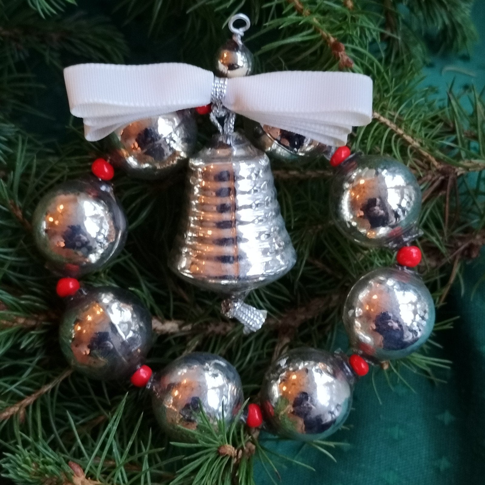oude vintage gablonzer kerstbal., Diversen, Ophalen of Verzenden