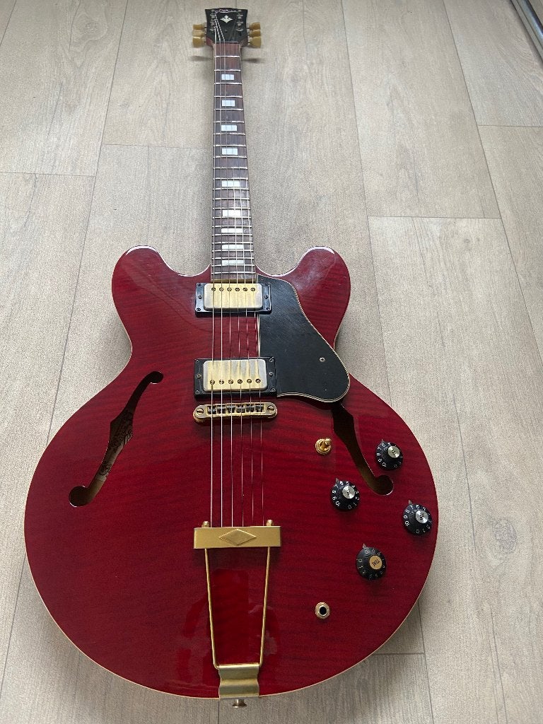 Aria 5502R Made in Japan, Muziek en Instrumenten, Ophalen, Gebruikt, Hollow body, Overige merken