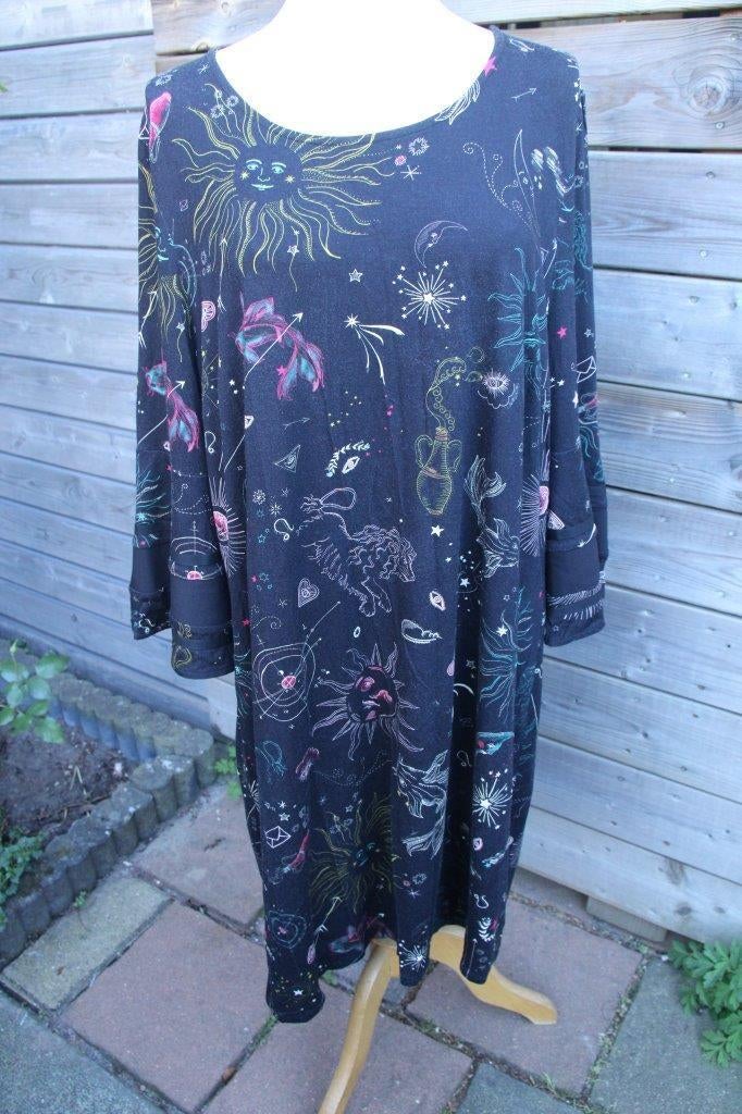 Jurk zwart/ kleur Open End mt Xl Vaste prijs, Zwart, Ophalen of Verzenden, Zo goed als nieuw, Maat 46/48 (XL) of groter