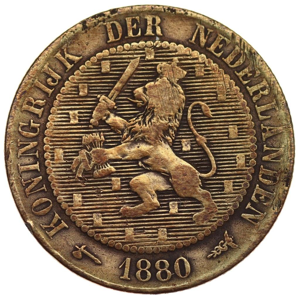 Willem 3 - oude 2,5 cent 1880 zf (6236, Ophalen of Verzenden, Koning Willem III, Overige waardes, Losse munt