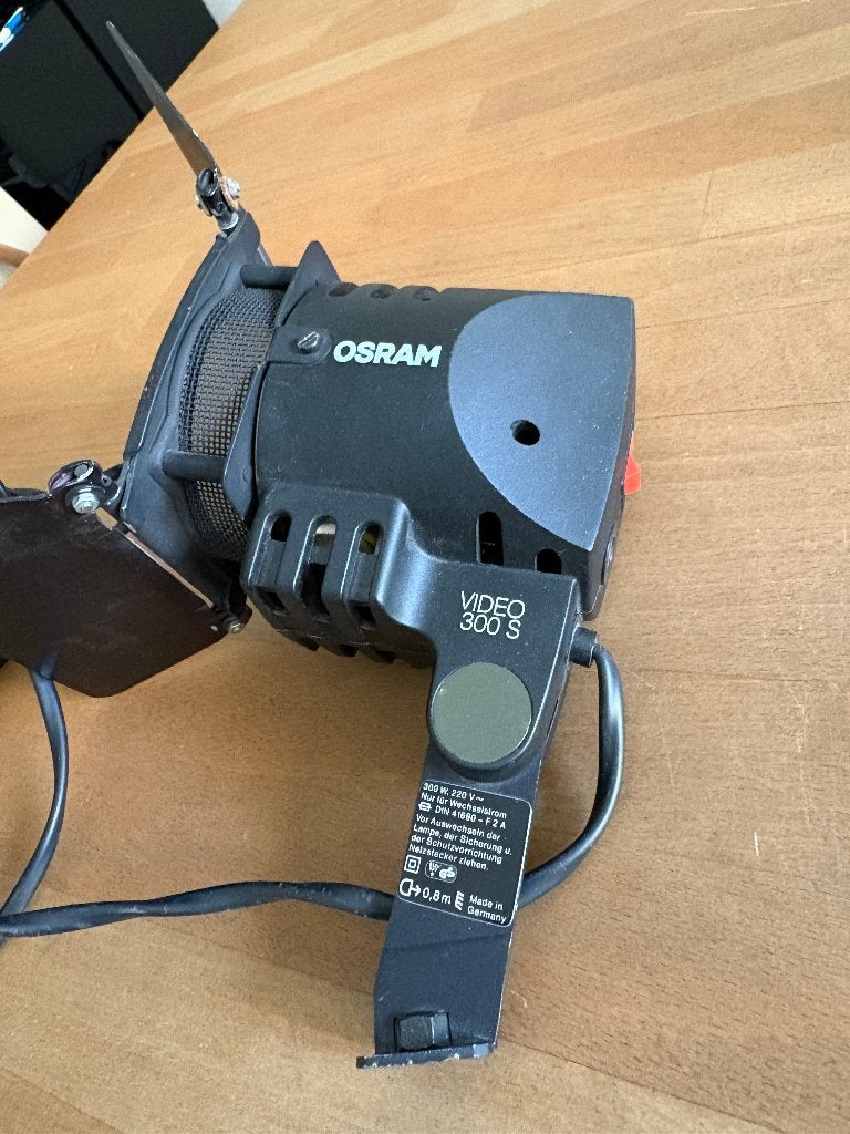 Osram belichtingslamp Video 300S, Ophalen of Verzenden, Gebruikt, 125 cm of minder, Overige typen