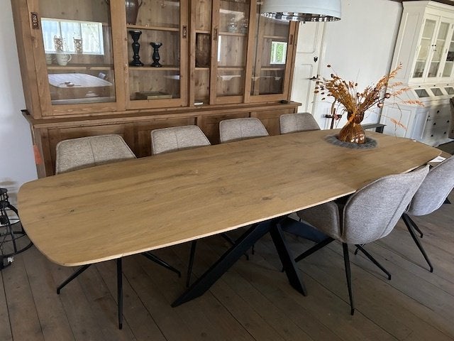 Nieuwe Deens ovale eettafel 280x105cm, Ophalen, 100 tot 150 cm, Eikenhout, Ovaal