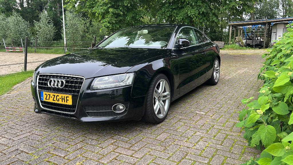Audi A5 3.2 FSI 195KW Coupe Multitronic 2008 Zwart, Auto's, Audi, 4 stoelen, Zwart, 93 €/maand, 1700 kg