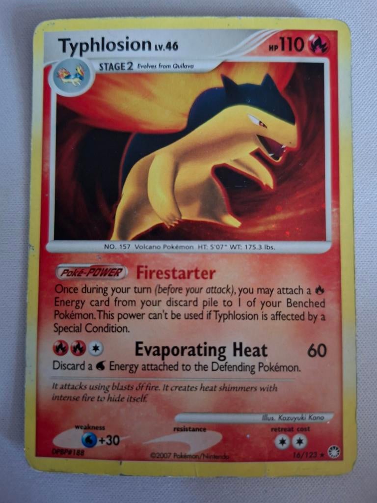 Typhlosion Holo 16/123, Ophalen, Zo goed als nieuw