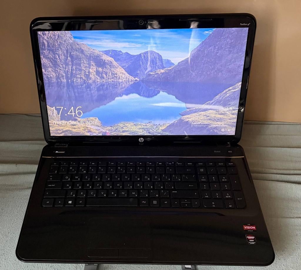 HP Pavilion g7 Snelle SSD 6GB RAM Win 10 Pro + GRATIS TAS, Computers en Software, Windows Laptops, Ophalen, Met videokaart, 2 tot 3 Ghz