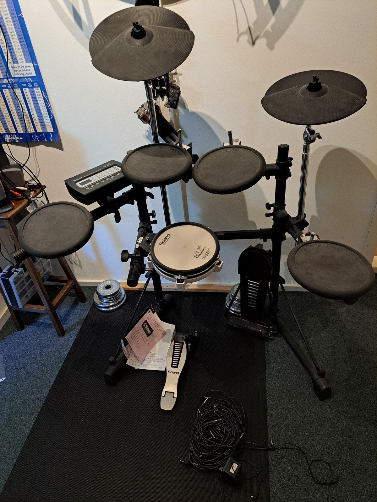 Roland V-Drums TD-3 Elektronisch Drumstel, Ophalen, Gebruikt, Roland, Elektronisch