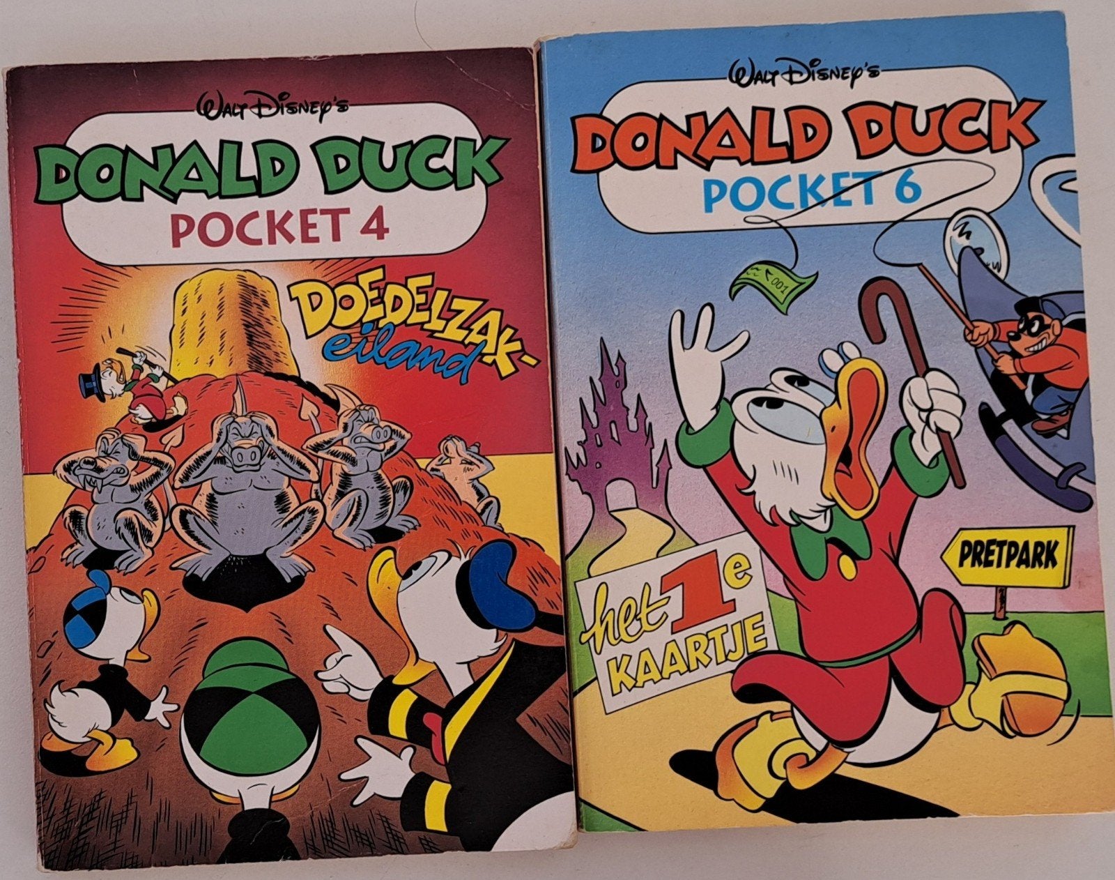 Donald duck pockets 4 en 6, Boeken, Meerdere stripboeken, Ophalen, Gelezen, Walt Disney  Donald duck