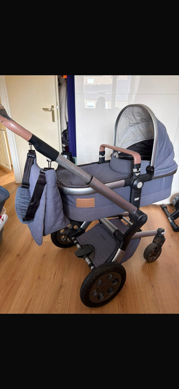 Joolz Day 2 combikinderwagen -Grijs met reiswieg, Kinderen en Baby's, Kinderwagens en Combinaties, Gebruikt, Combiwagen, Met reiswieg