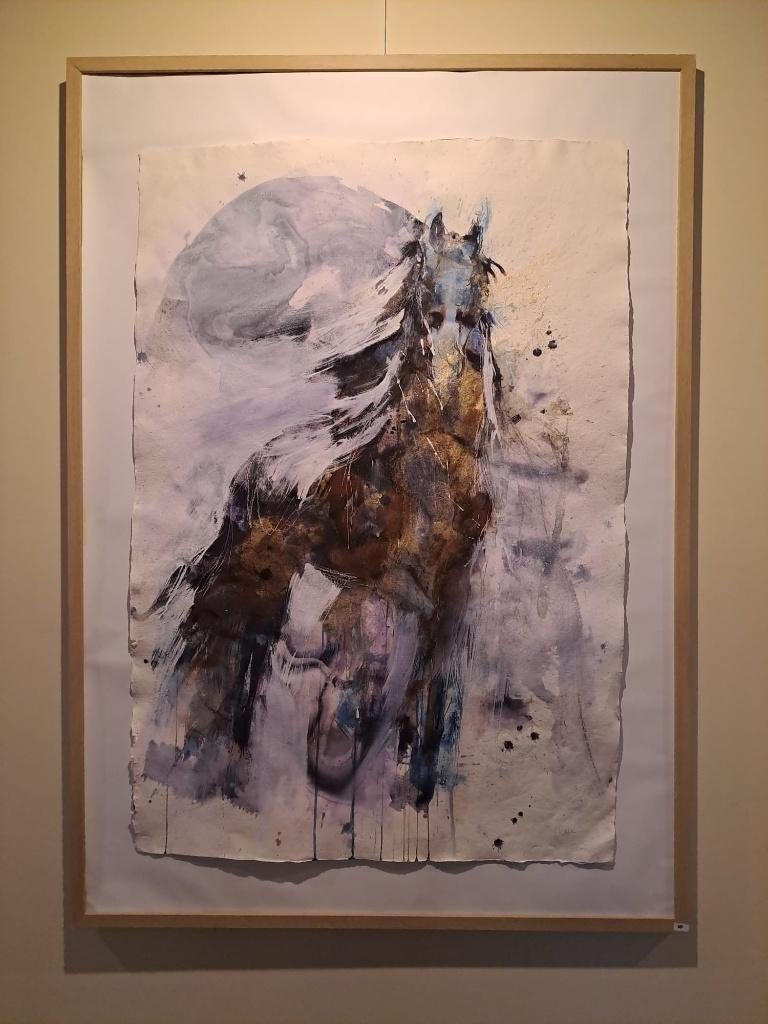 schilderij Running Free (paard), Ophalen