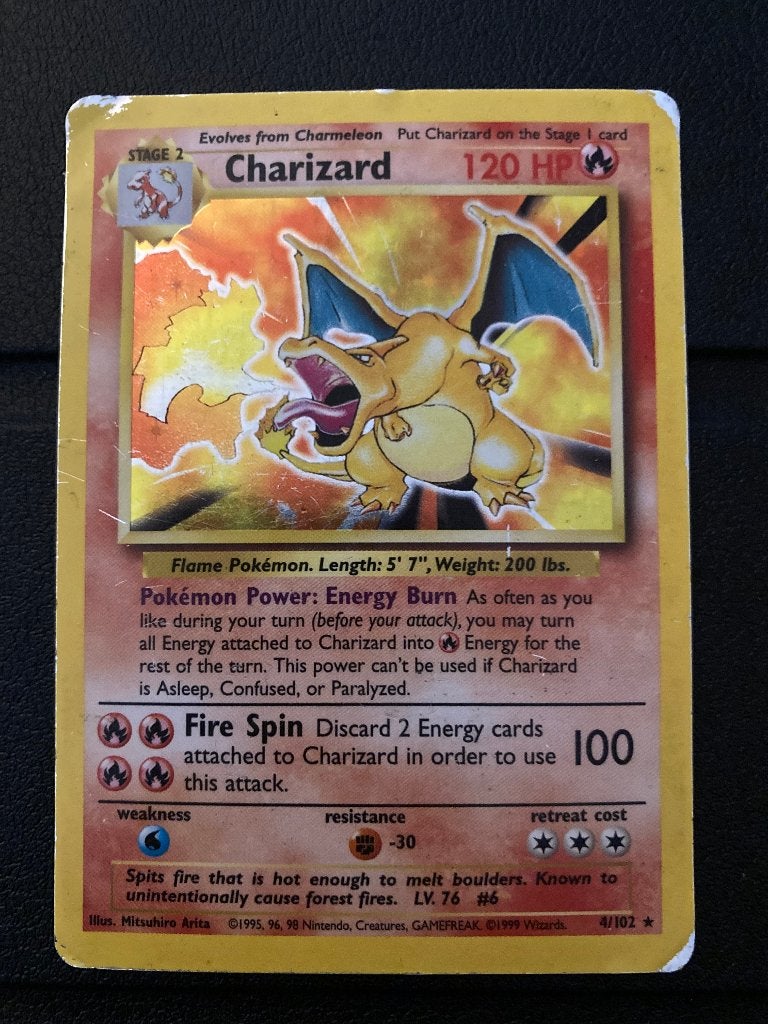 Pokemon Charizard, Ophalen, Gebruikt