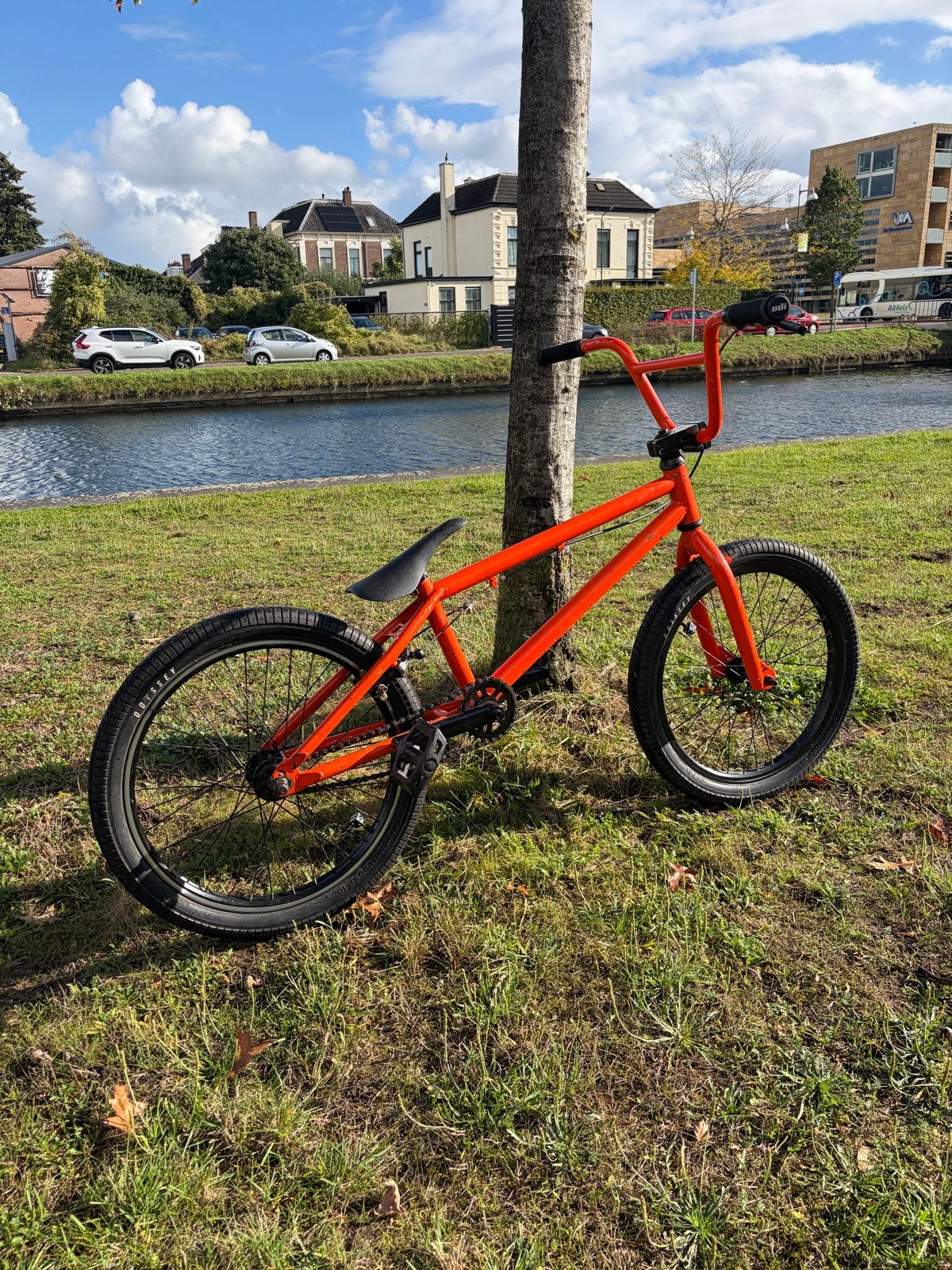 Redline BMX met Odyssey banden en handvatten, Fietsen en Brommers, Ophalen of Verzenden, Gebruikt, 20 tot 24 inch