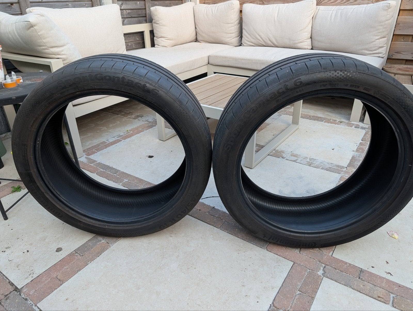 2x Continental SportContact 6 245/40 R19 zomerbanden, 19 inch, 245 mm, Ophalen of Verzenden, Band(en)